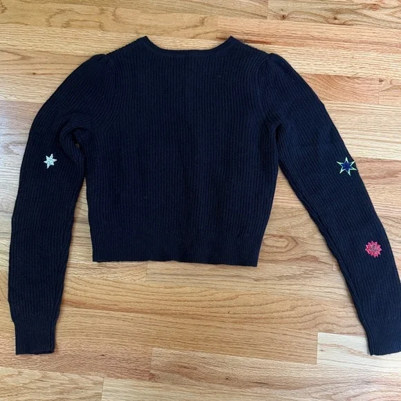 Boden navy cardigan with colorful beads and embroidery - Picture 6 of 6